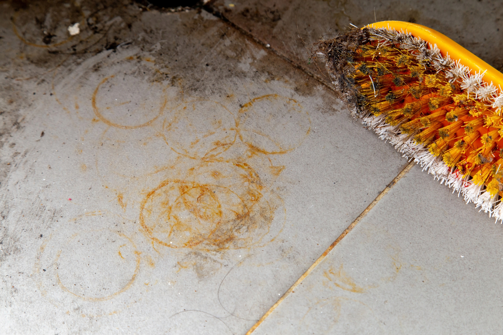 Rouille sur mon carrelage